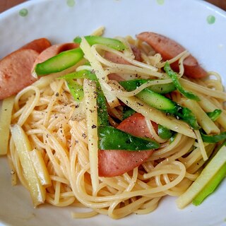 アスパラと新じゃがのパスタ